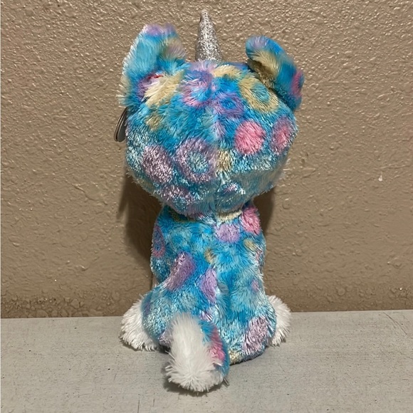 Ty Beanie Boo Helena The Unicorn Husky Dog 6” Plush Stuffed Animal Toy - Picture 3 of 4